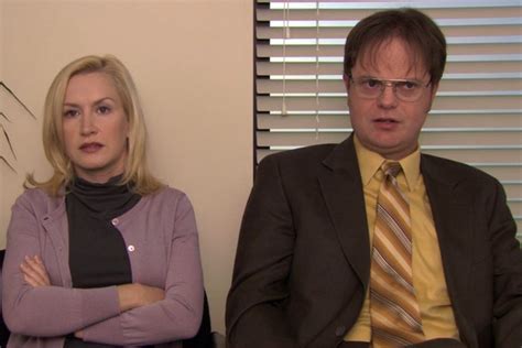 dwight and angela|More.